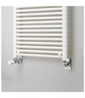 RFix radiateur s-serviette avec 1 raccord M/F 3/4" x 1/2" pour PER a sertir diam. 12 mm/chrome