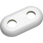 Rosace double type Mailand blanc - similaire RAL 9016 **BG** diam trous 19 mm - écart trous 50 mm