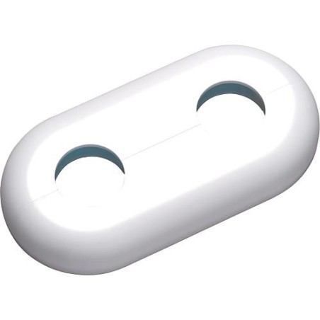 Rosace simple type Mailand blanc signalisation - similaire RAL 9003 - 15 mm