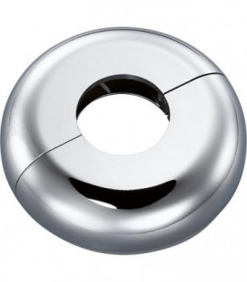 Rosace double - type Mailand chromé brillant 19 mm