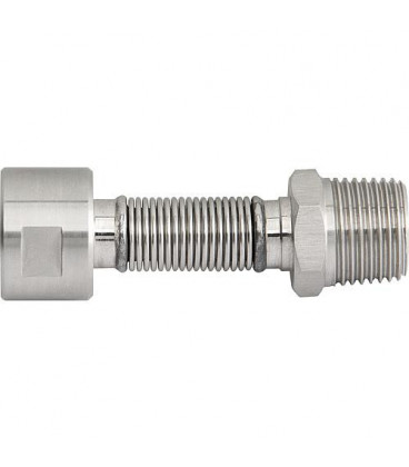 Flexibles canneles inox extensible DN15 (1/2") male x femelle