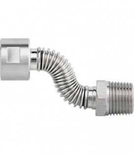 Flexibles canneles inox extensible DN15 (1/2") male x femelle