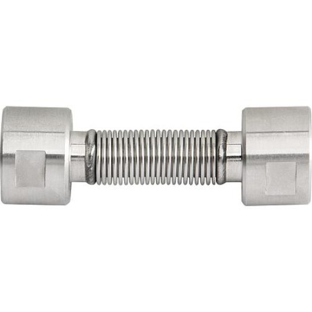 Flexibles canneles inox extensible DN15 (1/2") femelle x femelle