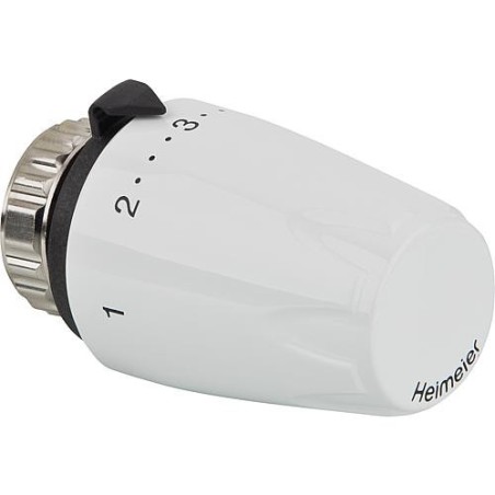 Tete thermostatique DX avec sonde premontée thermostat avec remplissage de liquide, blanc RAL 9016