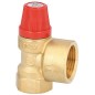 Soupape de securite a membrane chauffage DN15 - Entree 1/2" sortie 3/4" - 3,0 bar