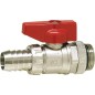 Robinet a bois sphe KFE 3/4'' nickele avec joint torique et contre-ecrou