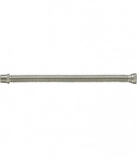 flexible ondule en acier 1/2" extensible de 260 mm a 520 mm 1/2" fil male x 1/2" ecrou chapeau"