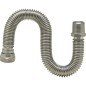 flexible ondule en acier 1/2" extensible de 110 mmm a 210 mm 1/2" fil male x 1/2" ecrou chapeau"