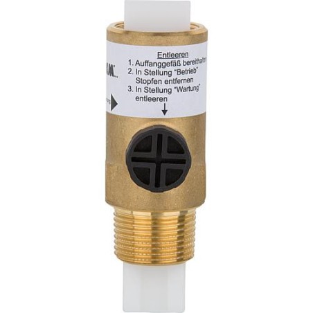 Vanne d arret et d ecou- lement 3/4" pour reservoir eau potable Varem