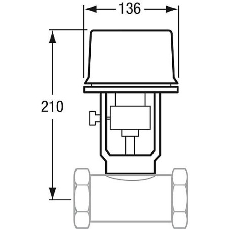 Servomoteur AS 250 pour mélangeur MK 230 V/50Hz 3-points 75 sec.