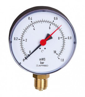 hygrometre Hy100 1/2" radial 0-0,6 bar