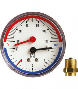 Thermomanomètre ø 80 mm, DN 15 (½“)