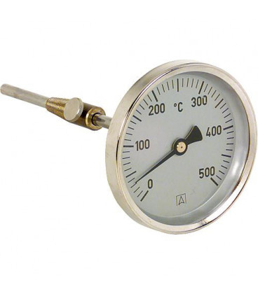 Thermometre gaz de fumee RT 80/150 Longueur de sonde 150 mm diam corps 80 mm - tole acier zingué