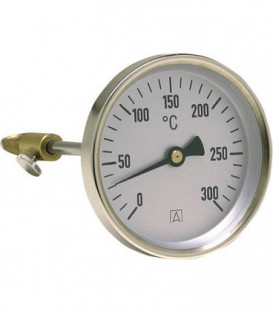 Thermomètre gaz de fumée RT 80 0/300°C - longueur sonde 150 mm