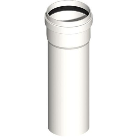 Systeme gaz d'echappement plastique Tube, 1000 mm, pouvant etre raccourci, DN 60