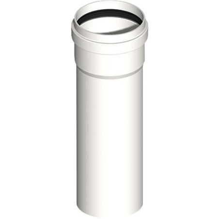 Systeme gaz d'echappement plastique Tube 2000 mm, pouvant etre raccourci DN 60