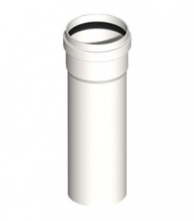 Systeme gaz echappement plastique Tube 250 mm, peut etre raccourci DN 110