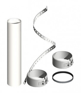 Systeme gaz echappement plastique Kit de montage flexible pour kit embouchure Uni - DN 60