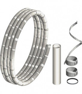 Systeme gaz d'echappement plastique Tube flexible, kit base 10 m DN 60
