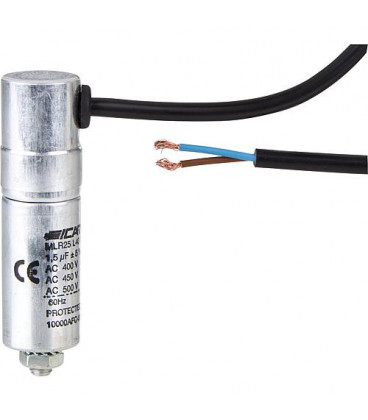Condensateur - 3,0 pour moteur/pompe de circul jusq 400 V MLR 25 L4030 3063 J/C avec cable