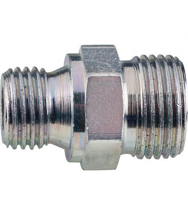 Mamelon double 1/4"(cyl.) x R 3/8"