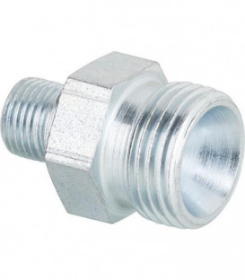 nipple double a visser R 1/8" cyl. x R 3/8" cyl. avec cone interieur