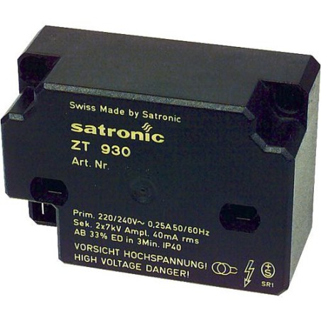Transformateur Satronic ZT 930 raccord secondaire 1 mm nouveau modele pour ZT 900