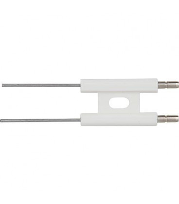 Electrode d allumage double Universel 6,3 mm, fil droit 40 mm convient pour dispositif melangeur MEKU