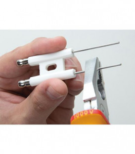 Electrode d allumage double Universel 6,3 mm, fil droit 40 mm convient pour dispositif melangeur MEKU