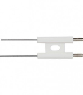 Electrode d allumage double Universel 4,0 mm, fil droit 40 mm convient pour dispositif melangeur MEKU