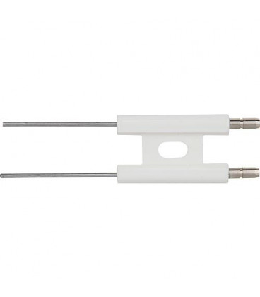 Electrode d allumage double Universel 4,0 mm, fil droit 40 mm convient pour dispositif melangeur MEKU