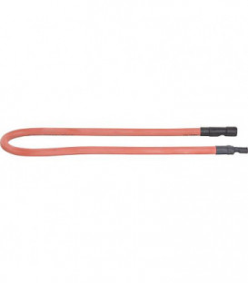 Accessoires pour Transfo d allumage Cable d allumage silicone rouge, coupe a la longue des 2 cotes 4 mm prise 450 mm de long