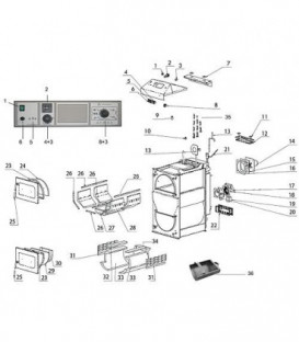 Moteur de ventilateur UCJ 4C52 sans accessoires convient pour toutes les chaudieres sauf DC75SE