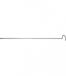 Canne pour écouvillon M10 filete avec forage transversal 1000 mm de long, acier rond 9 mm