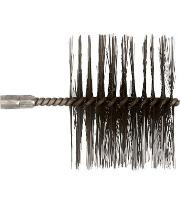 Brosse de chaudiere de chauffage avec filet fem M10. Fil d'acier, convient pour chaudiere fonte Buderus