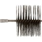 Brosse de chaudiere de chauffage avec filet fem M10. Fil d'acier, convient pour chaudiere fonte Buderus