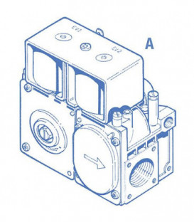 Soupape combinee gaz TANDEM 830 220/240 V - 50 Hz Ref. 0.830.034