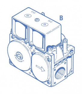 Soupape combinee gaz TANDEM 830 220/240 V - 50 Hz Ref. 0.830.034