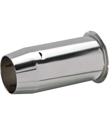 Tube de flamme 80 x 172 mm/Bride HVS 5/ bord D 95,5/6 cannelures anti-goutte 1000813 remplace 1012