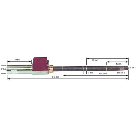 Réchauffeur de fioul pour Hofamat- K 40/60 collecteur de duses chauffable complet avec FPHB 5 30-110 Watts