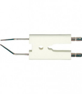 Electrode d'allumage double pour Weishaupt WL 10 A jusqu'env 88 142 013 1027/7 - raccord 4 mm