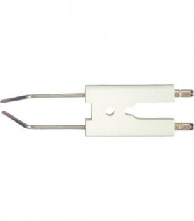 Electrode d allumage double pour Weishaupt WL 20 jusqu en 88 env 241.200.1019/7