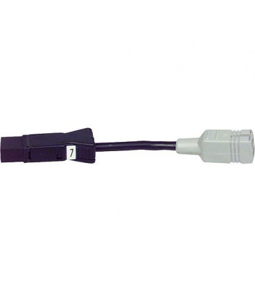 Cable adaptateur 2poles pour WL 10 jusqu'a env annee1986 (14001310012) pour interrupteur thermostatique avec prise LetG7