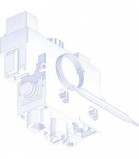 Soupape combinee gaz Minisit 710 110 - 190°C (cal. 190°C, bouton max.) Ref. 0.710.757