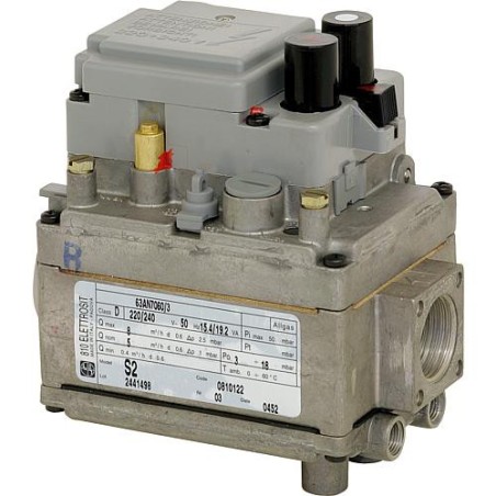 Soupape combinee gaz ELETTROSIT 810 3/4", 220 V - 240 V avec couvercle Ref. 0.810.138