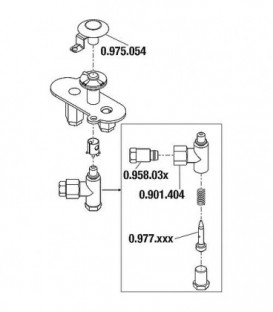 Gicleur diam. 0,2 mm pour serie 100/190 Ref. 0.977.030