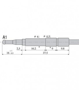 Thermocouple, 600 mm tete A1/filet 11/32" ASA Ref. 0.200.037