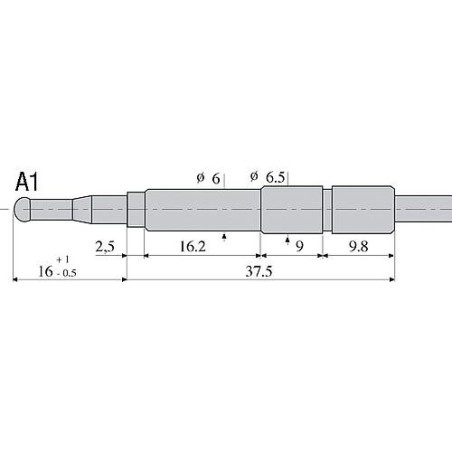 Thermocouple, 850 mm tete A1/filet M 9 Ref. 0.200.013