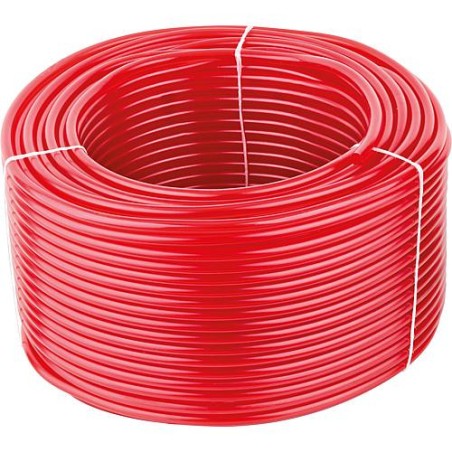 Tuyau rouge PVC (anneau a 100 m) utilisation comme conduite de mesure Detecteur de fuite - vacuum