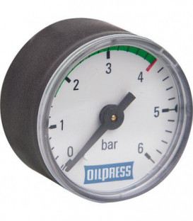 Oilpress manometre de rechange pour type 180/230/240/330 0-6 bars